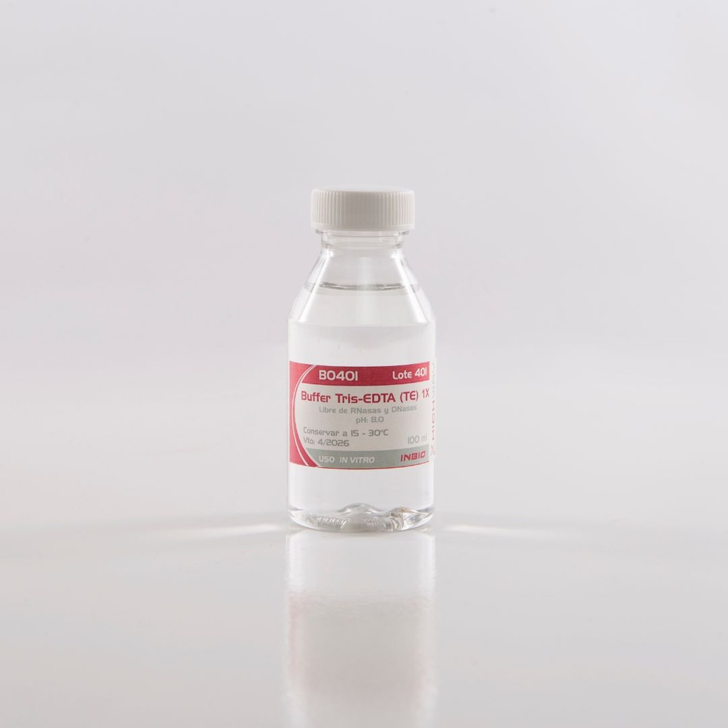 TE 1X, libre de DNasas, RNasas, pH: 8,0, 100 ml Highway