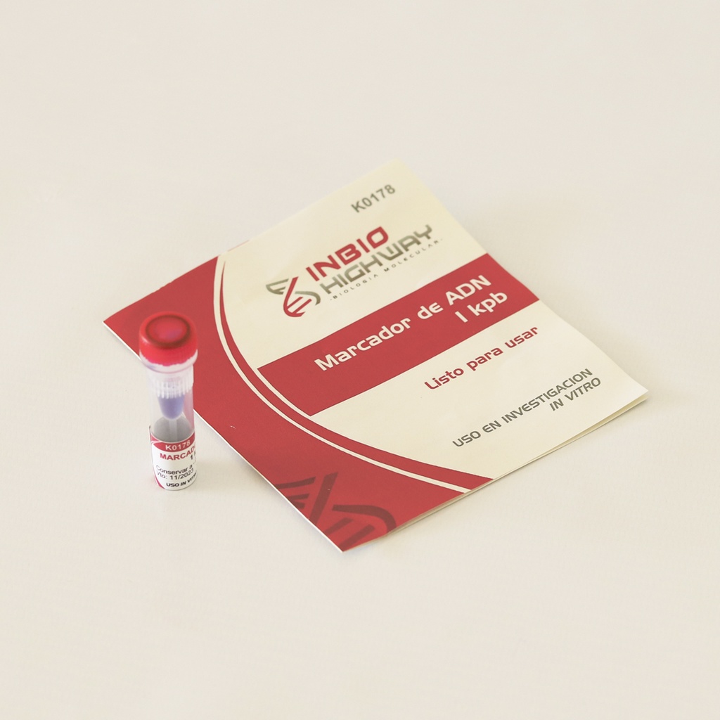 Marcador de ADN 1 kpb, 150 ul (listo para usar) 50 siembras Highway