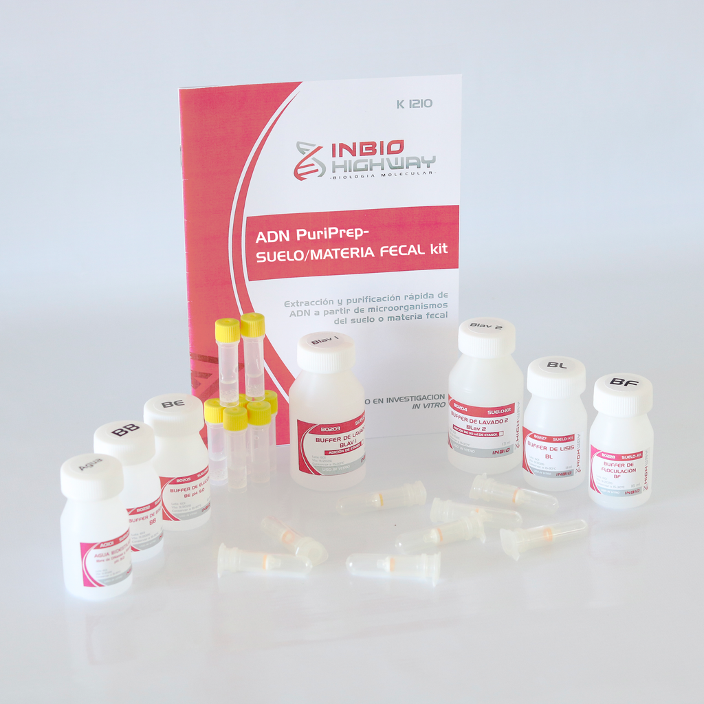 ADN PuriPrep-Suelo/Materia Fecal kit, 50 extracciones Highway