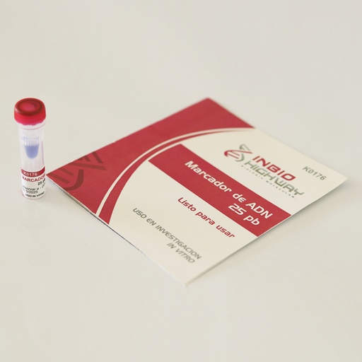 [K0176] Marcador de ADN 25 pb, 150 µl (listo para usar) 50 siembras Highway