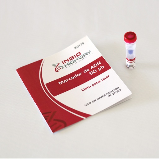 [K0179] Marcador de ADN 50 pb, 300 µl (listo para usar) 50 siembras Highway