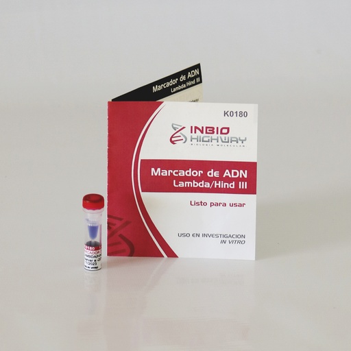 [K0180] Marcador de ADN Lambda/Hind III, 150 ul, 50 siembras Highway