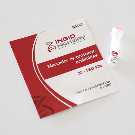 [K0190] Marcador de Proteínas preteñidas 10-250 kDa 50 siembras
